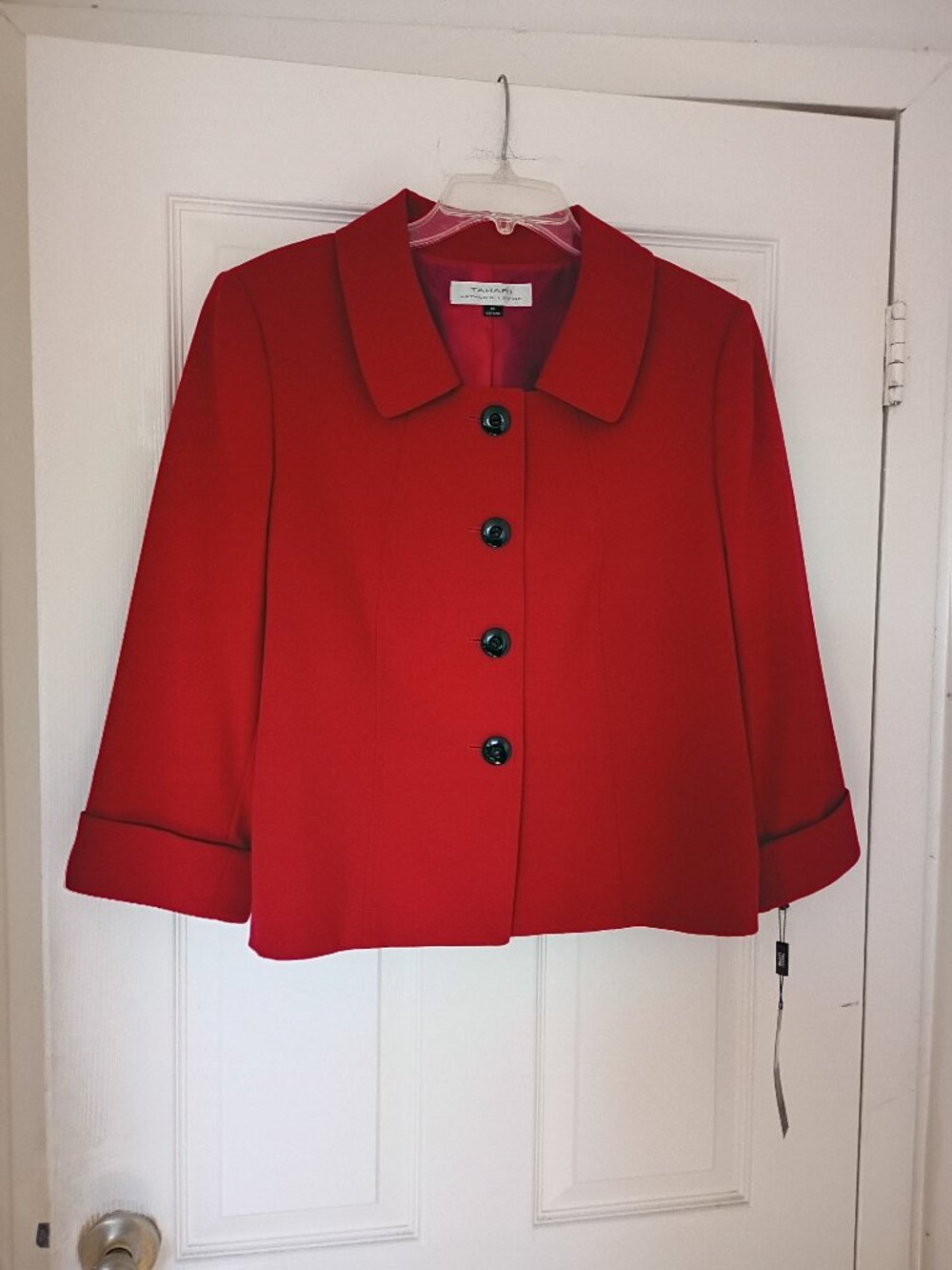 BRIGHT RED Tahari NWT suit jacket Size 14